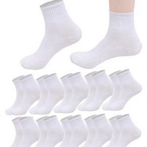 Men's Business Summer Crew <b>Socks</b>-Standard Tight-Knit Spandex/Polyester/Cotton Solid Absorbent Breathable Anti-Bacterial <b>Socks</b> - Product Image 3