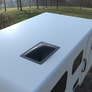 Reemplazo de tragaluz RV, dimensión exterior de 18 "X 26", dimensión de cúpula de 22 "14 X" compatible con camión de quinta rueda de remolque <span class=keywords><strong>Camper</strong></span>, negro - Product Image 2