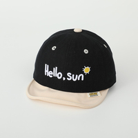 Gorra con Visera Suave y Letras Bordadas, Gorro Casual para Bebés, Primavera y Otoño