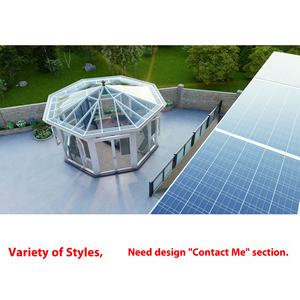 Veranda in Stile Europeo Moderno con Tetto in Vetro Temperato, Giardino d'Inverno Impermeabile con Caratteristiche di <span class=keywords><strong>Ponte</strong></span> Termico Interrato in Lega di Alluminio - Product Image 4