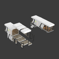 Maison de modularité fabriquée en usine Camping Capsule Maison de conteneur de luxe Maison assemblée moderne Salle de capsule Petite maison