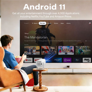Hot Selling <b>Projector</b> P6 <b>Android</b> 11 Smart <b>Android</b> <b>Projector</b> Portable <b>Projector</b> - Product Image 3