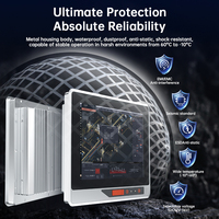 12 " Industrial Touchscreen Panel PC Embedded Wall Mount Fanless IP65 Linux Debian/Ubuntu Wi-Fi USB for Factory & Signage