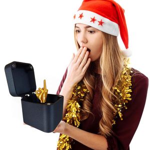 Out Box Pop-up Middle Finger Gift Box Creative <b>Desk</b> Home Decor Gifts Novelty Christmas Funny Prank Plastic Gift - Product Image 5