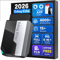 Escáner de Diagnóstico Bluetooth Ediag Elite 2026, Escáner OBD de Sistema Completo, Más de 4000 Funciones Bidireccionales, Más de 15 Servicios