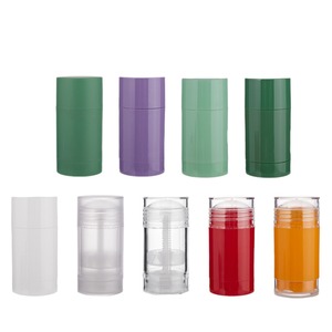 40g 75g Round Shaped <b>Empty</b> Solid Cleaning <b>Bottle</b> <b>Plastic</b> Deodorant Stick Packaging Containers - Product Image 2