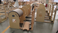 VOG Échelle de Correction de la Colonne Vertébrale en Bois d'Érable Réglable, Accessoire d'Entraînement Pilates et Yoga pour Studio de Pilates, Usage Domestique/Commercial