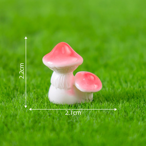Miniatures de champignons mignons en résine pour jardins féeriques, paysages de mousse, décorations de pots de fleurs pour extérieur, décoration de gâteaux et loisirs créatifs - Product Image 6