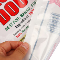 Emballage alimentaire pour chien de mer congelé en plastique transparent de 45 livres sacs à fermeture éclair en relief réutilisables pour les aliments