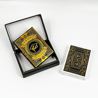 Cartes à Jouer de Haute Qualité en Gros avec Impression Personnalisée sur le Dos, en PVC Plastique, 290 g/m², 310 g/m², Papier à Noyau Noir, avec Boîte
