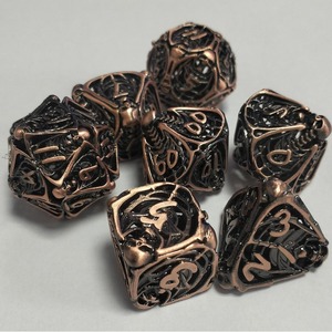Nhà Máy Trực Tiếp 7-Mảnh Dnd Dungeons Dragons Đa diện Bảng <span class=keywords><strong>Top</strong></span> Trò Chơi Thiết Lập Cross-Biên Giới Kim Loại Hollow <span class=keywords><strong>Dice</strong></span> Cho Chạy Nhóm - Product Image 5
