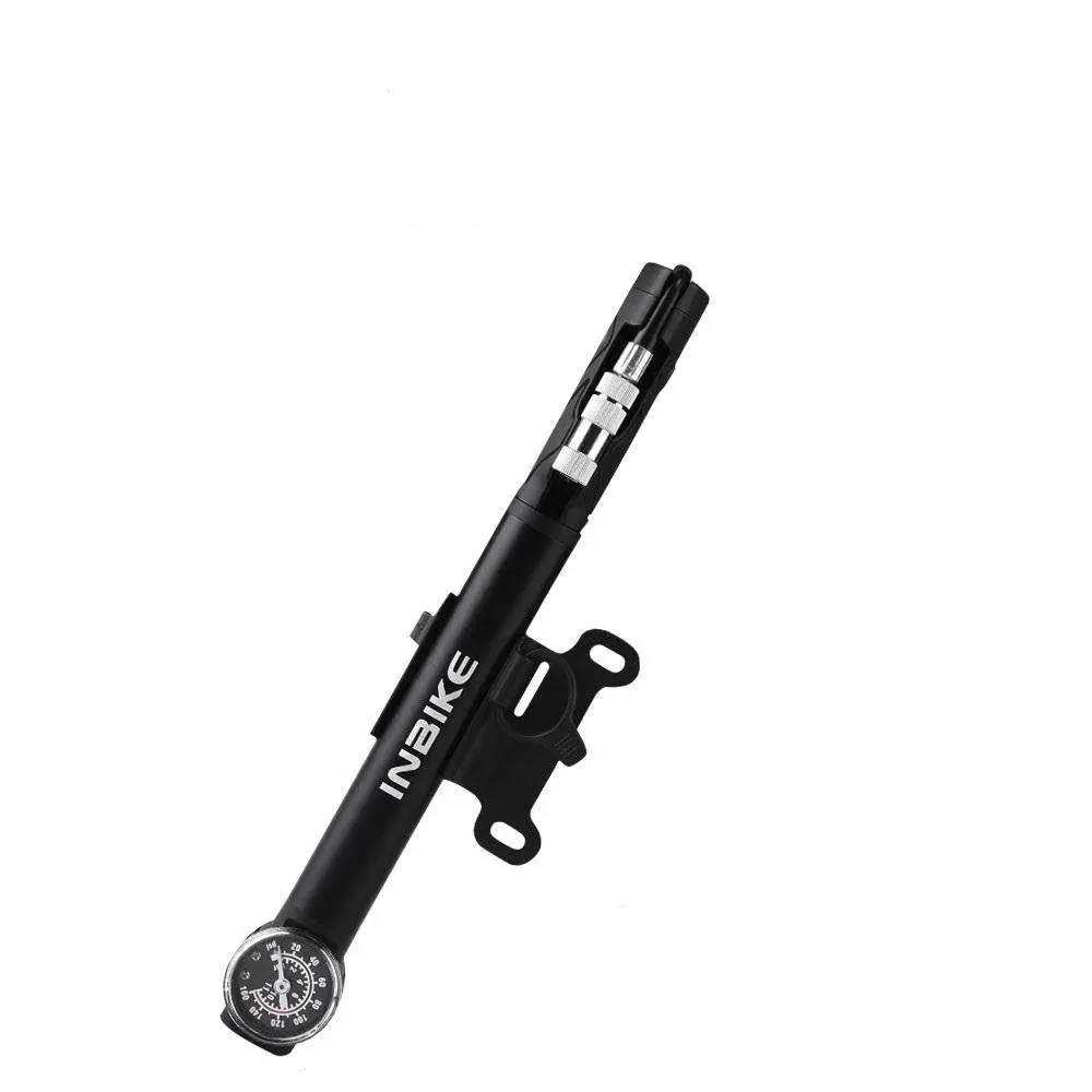 Inbike 2023 Best Selling Mini Bike Pump with Gauge Good Foot Bike Pump Floor Air Bike Pump