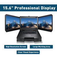 Station de travail mobile robuste à triple écran de 15,6 pouces, processeur Intel Core I9-12900H, GPU RTX4060, 32 Go de RAM, SSD NVMe de 1 To, ordinateur portable industriel en stock