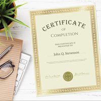 Papier pour certificat personnalisé, carton 180 g/m², bordure dorée, certificats de récompense, 50 feuilles, origine Zhejiang, diplôme de remise des diplômes