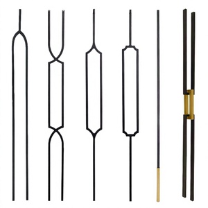 Balustres modernes en fer forgé pour intérieur, décoratifs, pour rampes d'escalier, DIY, finition sablée, anti-rouille, finition huilée, garantie à vie, ZF Global - Product Image 2