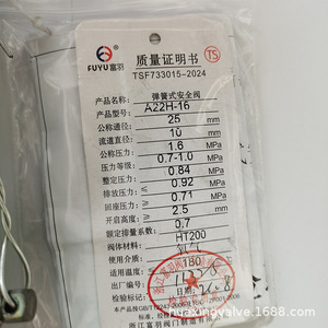 Válvula de seguridad Fuyu A22H-16 DN25 DN40 para alivio de presión en tanques de almacenamiento de oxígeno - Product Image 2