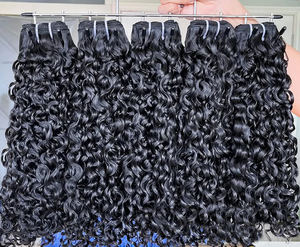 Cheveux bouclés vierges vietnamiens et cambodgiens à cuticules alignées, double trame machine, toutes couleurs, en lots - Product Image 1