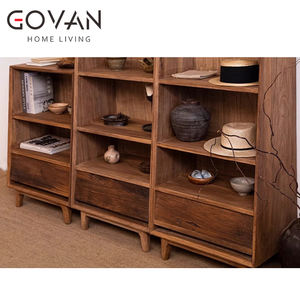 Exhibidor de Madera Maciza de Olmo Antiguo Estilo Wabi Sabi, Librería, Mueble de Bar para Sala de Estar, Hecho a Mano y Ecológico - Product Image 6