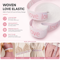 Bande élastique en maille chevron Aoya, TPU gaufré transparent, certifié Oeko-tex 100, 5 cm, confortable, pour sacs, chaussures, vêtements, textiles de maison