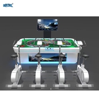Parc d'attractions Bike Racing Game Machine Competitive Cycling 4 Playes Indoor Sport Cycling Game Machine
