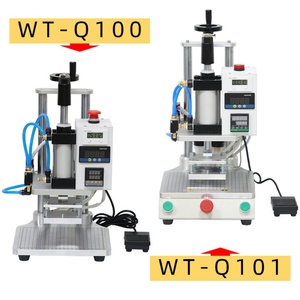 Machine de marquage à chaud pneumatique compacte pour cuir, vente en gros du fabricant, machine de marquage à chaud pour logos sur cuir - Product Image 2