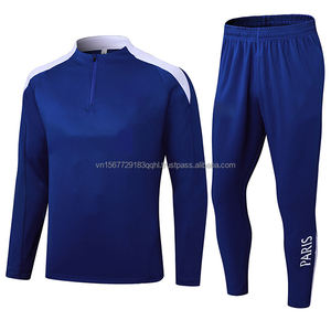 Long Sleeve Half-Zip Printed Football Training Suit Set Jersey Regular Fit Breathable Quick Dry Sun Protection All Seasons - Product Image 4