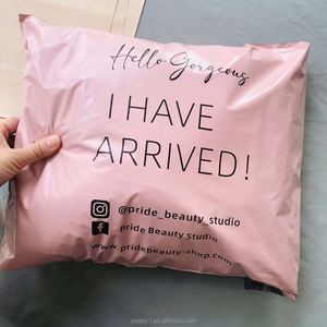 Sobres de Correo Ecológicos de Alta Calidad, Color Rosa Brillante, con Logotipo Personalizado Impreso, Bolsas de Plástico para Envíos Postales, Sobres de Polietileno para Envíos - Product Image 4