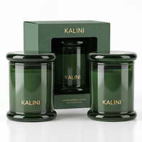 Pot à bougie en verre mat de luxe de 3 oz avec boîte, idéal pour le remplissage de cire parfumée, emballage cadeau, décoration intérieure – Fournisseur direct usine