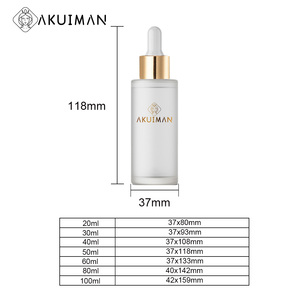 Flacone Contagocce in Vetro Trasparente da 15ml, 30ml, 50ml per Olio Essenziale e Scatola - Product Image 2