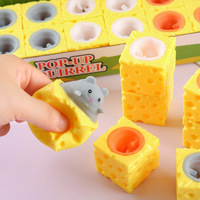 Jouet anti-stress en forme de souris de fromage à presser, jouet sensoriel pour soulager le stress, cadeau pour adultes et enfants