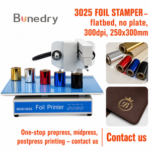 เครื่องปั๊มฟอยล์ร้อนแบบดิจิตอลอัตโนมัติ รุ่น 3025 สำหรับงานหนัง กระดาษ PVC บัตรธุรกิจ - Product Image 1