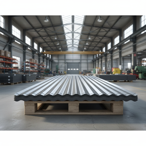 Tôles d'acier galvanisé ondulé DX51D de qualité supérieure pour bardage et toiture, usage commercial et domestique, découpe, soudage, pliage, BIS - Product Image 1