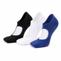 Chaussettes de sport personnalisées pour femmes, antidérapantes, à séchage rapide, respirantes, avec semelle antidérapante et design intégré pour la cheville et le corps, idéales pour le Pilates et le Yoga