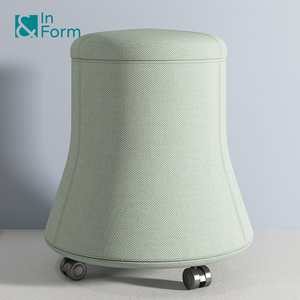 Small Storage Roller Design Office Passage Coversation Stool Chair Movable <strong>Ottoman</strong> with <strong>Casters</strong> - Product Image 2