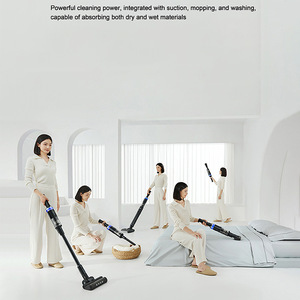 <b>Portable</b> Upright Cordless <b>Vacuum</b> Cleaner With Antistatic Floor Brush For Wet And Dry Cleaning Black Battery Powered - Product Image 3