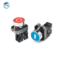 Interruptor de botón pulsador momentáneo LVBO Factory XB2 LA38 IP53 impermeable con reinicio automático y luz de posición, botones de arranque