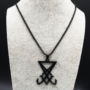 Collar Con Símbolo Satánico Con Sigilo De Lucifer En | Cuotas Sin Interés