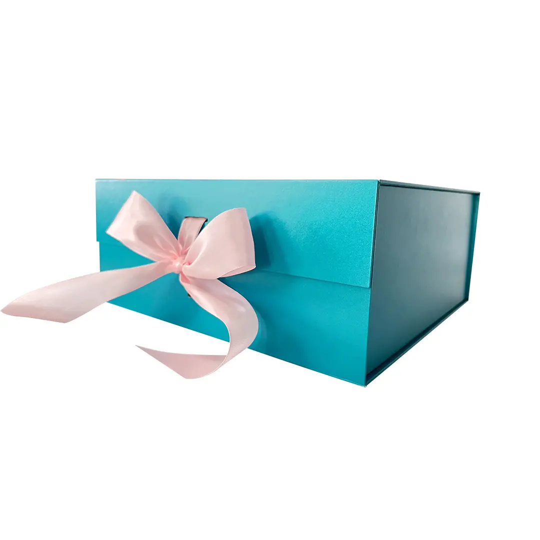 Высококачественная Роскошная индивидуальная одежда, Подарочная бумажная упаковочная Магнитная Складная Подарочная коробка с лентой