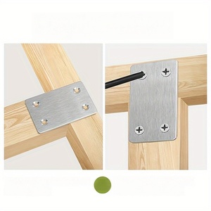 Ssr Stainless Steel Patch Plate 1.2mm Thick 5mm Hole Modern Design For Kitchen Bathroom Furniture Corner Bracket - Product Image 5