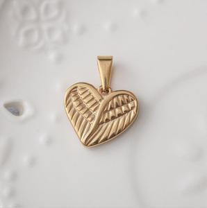 Ciondolo collana Mini angelo Vintage <span class=keywords><strong>cuore</strong></span> in acciaio inossidabile <span class=keywords><strong>con</strong></span> cupido angelo ala gioielli Infinity Guardian ciondolo cherubino infantile - Product Image 5