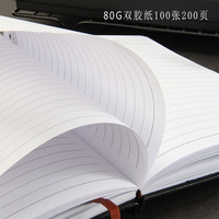Carnet de planification promotionnel Yunzhi A5 avec couverture en cuir, cadeau d'affaires, 100 feuilles, reliure cousue, modèle de journal intime