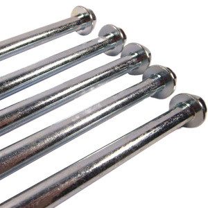 Boulons M10*210 haute résistance avec bride hexagonale, filetage fin 1,25 mm, en acier au carbone, allongés pour arbre de rotor de générateur - Product Image 1