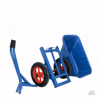 Plateforme de chariot à main pliable en métal robuste de haute qualité pour le jardin, capacité de charge de 150 kg