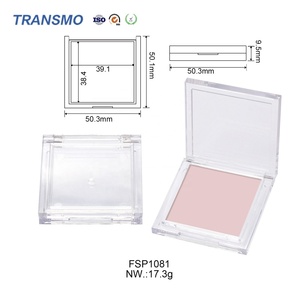 บรรจุภัณฑ์บลัชออนแบบกดอัดจากพลาสติกรีไซเคิล  ตลับใส่บลัชออนเนื้อครีมแบบโปร่งใส  บรรจุภัณฑ์เปล่า - Product Image 2