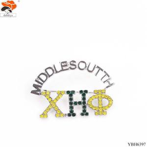 Broche de <span class=keywords><strong>bijoux</strong></span> d'infirmière blanche Nana sororité et fraternité CHI ETA PHI chapeau d'infirmière avec strass pour les mariages en alliage - Product Image 5