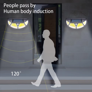 106 Led siêu sáng ngoài trời không thấm nước an ninh Đèn tường đèn cảm biến chuyển động Led năng lượng mặt trời ánh sáng cho vườn nhà để xe IP65 <span class=keywords><strong>DC</strong></span> - Product Image 5