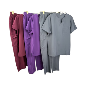Uniforme Médico, Conjuntos de Uniformes de Enfermería para <span class=keywords><strong>Hospital</strong></span>, Traje Deportivo, Venta al por Mayor, Color Verde Azulado, Logotipo Personalizado, Talla XL, Uniformes Médicos Modernos y Elásticos, Verde Asfalto - Product Image 2