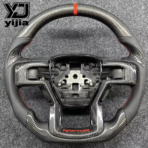 Volant en fibre de carbone véritable FACTORY DIRECT pour <span class=keywords><strong>FORD</strong></span> <span class=keywords><strong>RAPTOR</strong></span> F250 F350 F450 F550 F650 PICKUP STYLE COURSE - Product Image 1