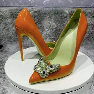 <span class=keywords><strong>Scarpe</strong></span> con <span class=keywords><strong>Tacco</strong></span> Alto di Lusso per Donna, Modello Farfalla con Cristalli, Sexy ed Eleganti - Product Image 2