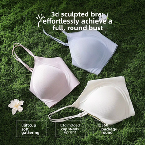 <span class=keywords><strong>Reggiseno</strong></span> <span class=keywords><strong>Push</strong></span>-<span class=keywords><strong>up</strong></span> 3D Wireless 2026 da Donna, Morbido Jacquard Senza Cuciture Traspirante Senza Ferretto, Stile Dolce e Giovanile per Uso Quotidiano OEM - Product Image 2
